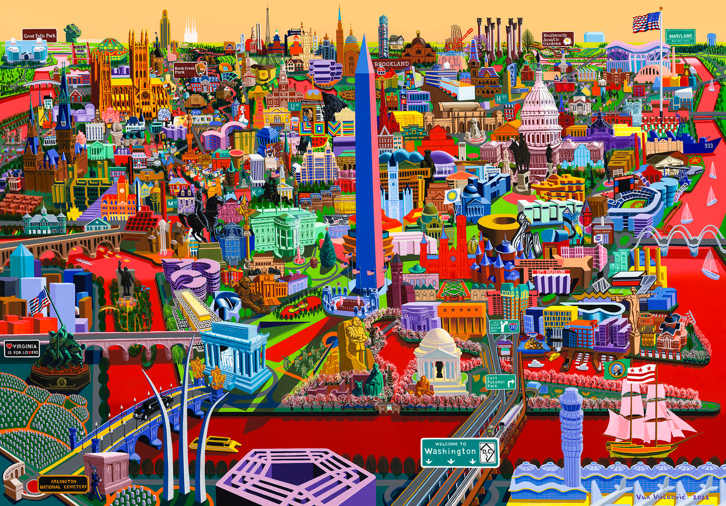 Washington D.C. painting