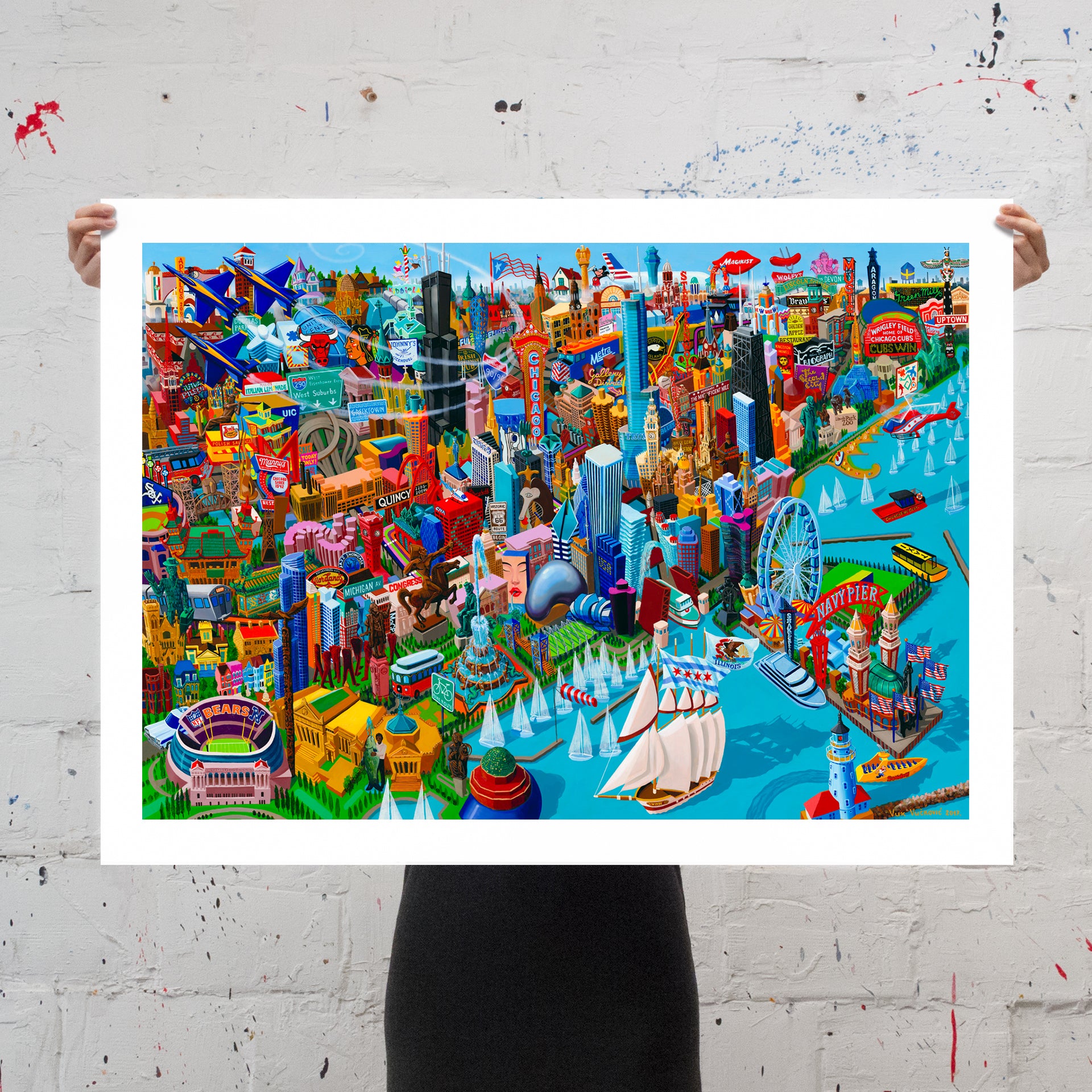 Chicago - print on canvas 28x40"