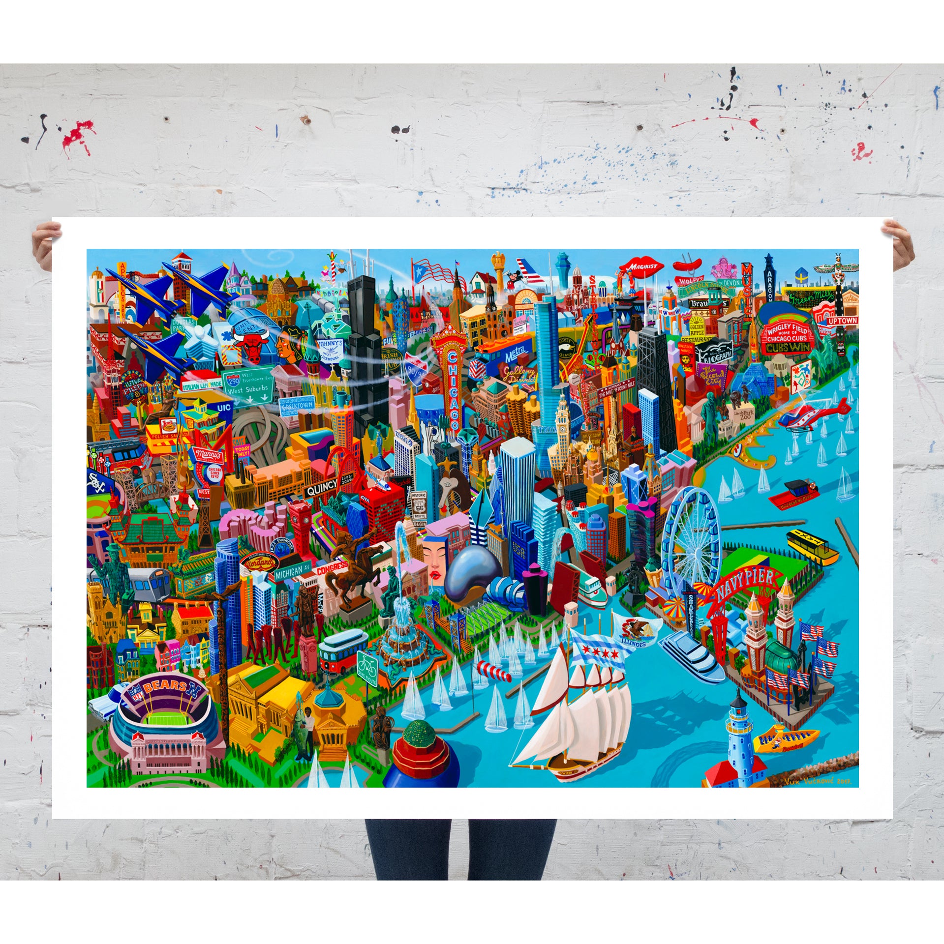 Chicago - print on canvas 40x56"